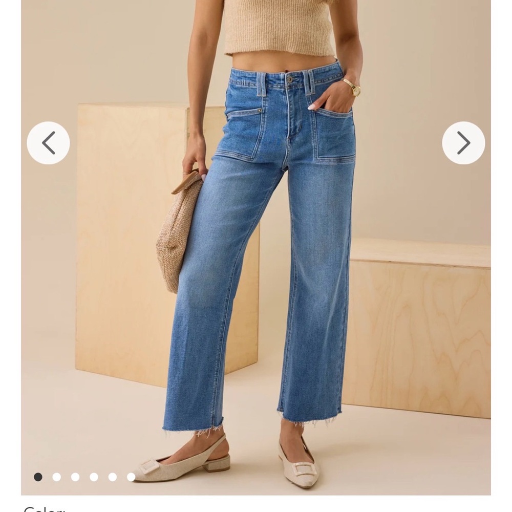 Altar'd State Light Blue Flare Jeans